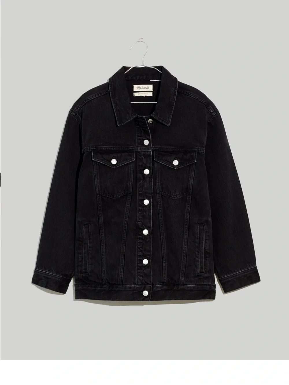 Madewell oversize Denim Trucker Jacket - Picture 1 of 9
